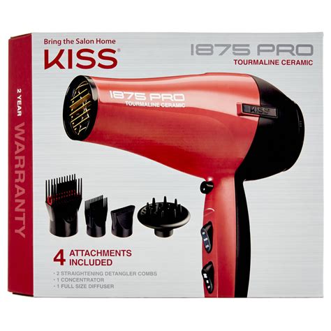 kiss by red blow dryer